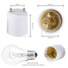 Onite GU24 to E27 E26 Adapter for LED Bulb, GU24 to Medium Base Converts Your Pin Base Fixture to Standard Screw-in Lamp Socket 2 Pack
