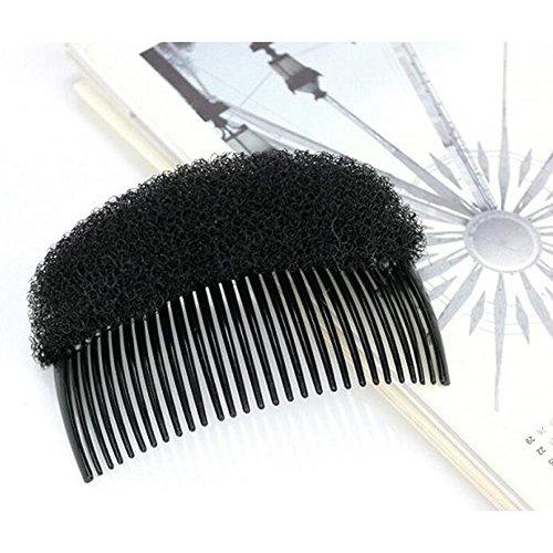 ericotry 2PCS Charming Bump It Up Volume Inserts Hair Decoration Comb Sponge Foam Do Beehive hair styler Insert Tool Hair Comb Hair Stick Bun Maker Tool(Black)