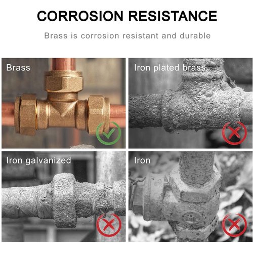 SUNGATOR 90 Degree Brass Elbow Fitting, Hose Barb Fittings with 2 Hose Clamps, 1/2 Inch Barb to 1/2 Inch NPT Elbow Male Adapter for Fuel/ Air/ Oil/ Gas (2PCS)