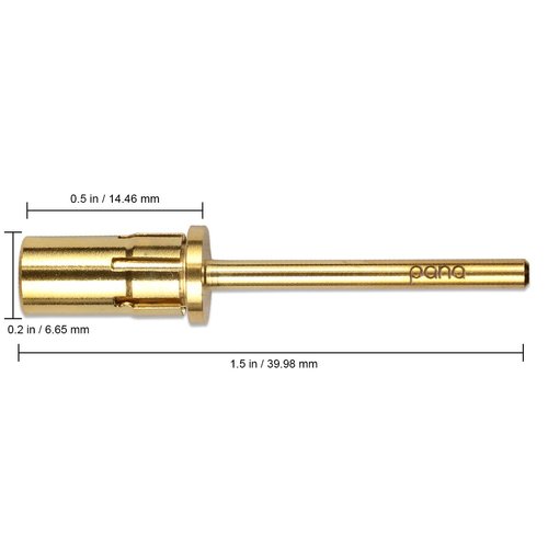 Pana Loxo Gold Easy-Off Mandrel Bit 3/32" Shanks- For Nail Drill/File (Quantity: 2 Pieces) Made in USA