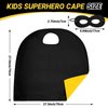 ERDOGLY Kids Superhero Capes and Mask, Double-Sided Superhero Costume for Boys Girls, Toddler Superhero Toys Dress up Costume for Birthday Party Favors (Black & Yellow)