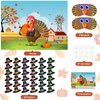 ASTARON Pin The Hat on Turkey Thanksgiving Pin The Tail Party Games Activities for Kids 36 Stickers Fall Festival Kids Birthday Family Party Games