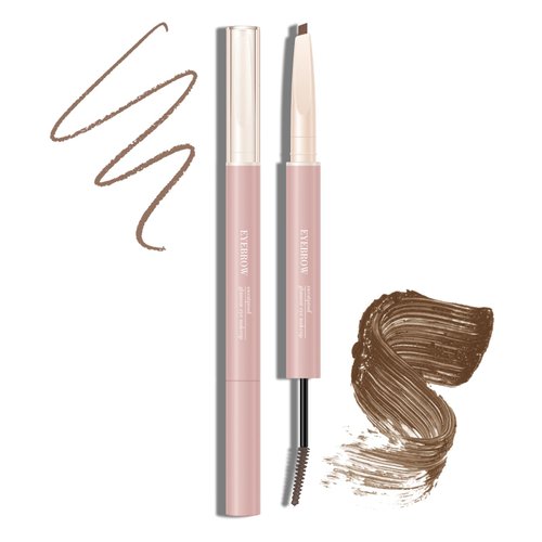 KYDA Eyebrow Pencil and Gel, Brown, 2 in 1 Brow Pen&Tinted Brow Cream, Matte Tint Filler Definer Lifter, Shape Natural Fuller Brows All Day Hold