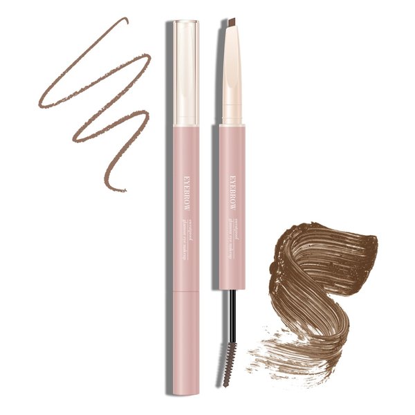 KYDA Eyebrow Pencil and Gel, Brown, 2 in 1 Brow Pen&Tinted Brow Cream, Matte Tint Filler Definer Lifter, Shape Natural Fuller Brows All Day Hold