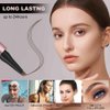 Eyebrow Microblading Pen, 3D Microblading Eyebrow Pencil, 4-fork tip Eyebrow Pencil, Natural smudge-proof Lasting Fine Stroke for easy to portray a natural eyebrow shape, Light Brown