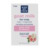 Kiss My Face Goat Milk Bar Soap - Rose + Magnolia - Probiotic Goat Milk Soap Bar - Cruelty Free and Palm Oil Free (Rose + Magnolia, Pack of 1)