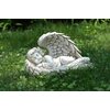 Napco Lying Angel in Wing Garden Statue, 8-1/2-Inch Long