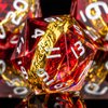 OUKELANWO Sharp Edge Resin Magic Lord of The Rings DND Dice Set D&D with Box, Polyhedral Dungeons and Dragons RPG Dice, 7Pcs Role Playing Gaming D and D Dice D20 D12 D10 D8 D6 D4