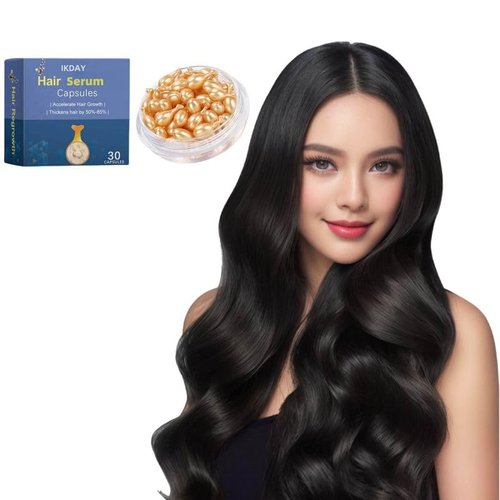 Hair Treatment Serum- Hair Vitamin Oil Capsules for Hair Growth Treatment with Avocado & JoJoba Oil, Vitamins A C E Pro Hair Scalp Serum Hair Growth Serum- no Rinse Conditioner for Women & Men