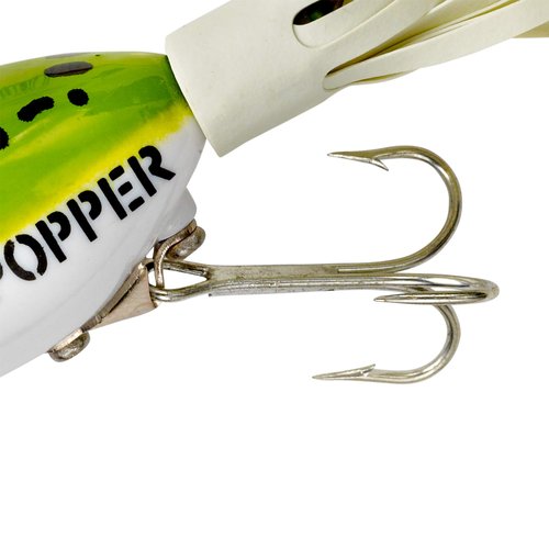 Arbogast Hula Popper Topwater Fishing Lure, Frog White Belly, G750 (2 1/4 in, 5/8 oz)