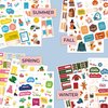 Clever Fox Seasonal Planner Stickers – 600+ Month, Holiday & Seasons Stickers for Your Planner, Monthly Journal & Calendar – 18 Sheets, Set of Stickers & Washi Tape by Clever Fox (Seasonal Pack)