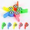 Soccer Party Favors Supplies Set With 80PCS Soccer Theme Birthday Party Decorations Gift Toy Stickers Eraser Silicone Wristbands Soccer Ball Keychains Whistle Prefect for Football Party Gifts Bags