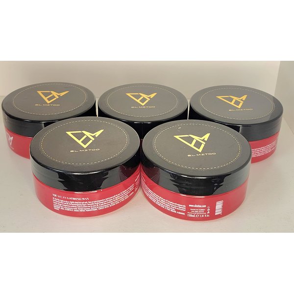 El MITOO Edge Control Aqua Extra strong wax Unisex 5oz (150 ml) Set of 5
