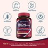 Doctor's Recipes Iron Supplement 65 mg with Vitamin C - Maximized Absorption & Stomach Friendly Iron Pills for Red Blood Cells Formation, Heart, Brain & Immunity Health - Vegan 120 Tabs (Pack of 2)