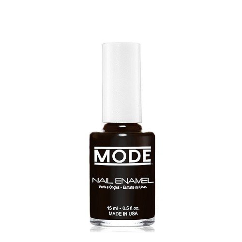 MODE Nail Enamel Shade #160 Pure Bold Black with a Cream Finish - Long Wear, High Gloss, Chip Resistant, No Cruelty Vegan Salon Nail Polish Made in the Beautiful USA, 0.50 fl oz