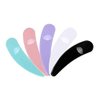 DNHCLL 100PCS Mixed Colors Disposable Mini Curved Cosmetic Spatula Scoop Makeup Mask Spatula Plastic Spoon,Small Makeup Scoop for Mixing and Sampling
