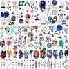 32 Sheets Cute Outer Space Temporary Tattoos For Kids Women, Watercolor Astronaut Planets Star Moon Fake Tattoo Sticker for Boys Girls Children