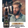 Beard Oil 5 Pack w/Unscented,Cedarwood,Sandalwood,Vanilla,Orange,Christmas Stocking Stuffers Fathers Valentines Day Gifts for Men Him Dad Boyfriend Husband,Beard Growth,Soften,Moisturizing,Strength