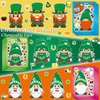 Aowplc 32 Sheets St Patricks Day Make A Face Stickers Saint Patricks Gnomes Crafts Stickers for Kids St.Patrick's Day Party Favors Supplies Classroom Gifts