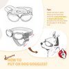 Enjoying Dog Goggles/Sunglasses Small Breed Outdoor UV Protection Dog Sunglasses for Small Dogs Eye Protection Anti-Fog/Wind/Dust/Snowproof Puppy Glasses, Black