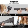 2In1 Long Hair Curling Barrels 1.6 Inch/40mm and Adapter for Airwrap Styler Into A Hair Dryer Combination