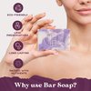 PURPLE CANYON 3 Pack of Handmade Soaps 4 Ounces Each | Bar Soap with Lavender Essential Oil, Cocoa Butter, and Olive Oil | Perfect Moisturizing Skin Care Lavender Gift Set