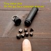 Haxtec Mini Dice Set Tiny Small Metal DND Dice Set with Dice Case Portable Antique Metal Dice Set for Keychain-3 Sets