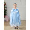 PURFEEL Girls Princess Cape for Elsa Kids Warm Hooded Cloak Dress up L 7-10Years