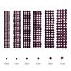 Jollin 3456pcs Flatback Rhinestones Glass Charms Diamantes Gems Stones for Nail Art 6 Size ss4~ss12 Topaz