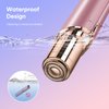 Facial Hair Removal for Women, Electric Painless Facial Hair Remover for Face, Lip, Chin with USB Rechargeable（Rose Gold）
