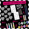 Hearts Rock Painting Kit for Kids - Glow in The Dark - Arts and Crafts for Girls Ages 4-12 – Christmas Gifts for Girls Art Toys Kids Craft Kits – Birthday Gifts for 4 5 6 7 8 9 10 11 12 Year Old Girls