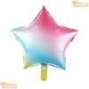 Rainbow Star Balloons 18 Inch, 10 Pcs Gradient Star Shaped Mylar Helium Foil Metallic Balloon for Birthday Party Decorations Baby Shower Wedding Anniversary Backdrop Party Supplies
