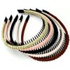LONEEDY 5PCS Teeth Comb Headband Multi-color Non-slip Headbands for Women and Girls,Hold Hair Back Stays Flexible Hair band with Teeth for Washing Face Makeup (Mixed COLOR 01)