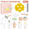 ZJEFUNS Wooden Makeup Toy Set for Kids Beauty Salon Pretend Play Toys for Toddlers Skin Care Learning Toys Cute Pretend Makeup Kit for Girls and Boys. (Beauty Salon)