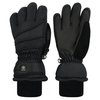N'Ice Caps Kids Waterproof Thinsulate Warm Winter Gloves (Black 1, 5-6 Years)