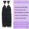 Curly Bulk Hair For Braiding Hair 18inch Wet And Wavy No Weft Quality Synthetic Hair Braiding Extensions For Boho Braids Natural Color 2 Bundles/Pack (Total 150g)