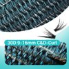 Lash Clusters DIY Eyelash Extension 320PCS, 0.07 C/D Curl 9-16MIX 30D Wispy Fluffy Cluster Lashes Extension, Individual DIY Single Lashes Cluster Extensions for Eyelash Extensions Beginners