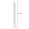 KRISMYA Set of 4 Total 200 Pcs Clear Nail Swatches Sticks,Clear Nails Sample Sticks,Transparent Fan-shaped Nail Art Tips Display Polish Board Display Practice Sticks Tool with Metal Split Ring Holder