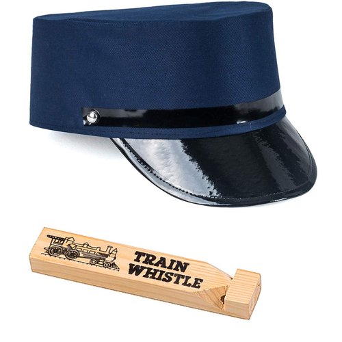 Tigerdoe Conductor Costume - Train Driver Costume - Conductor Hat - Train Engineer Costume - (2 P...