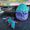 3D Printed 12inch Gemstone Dragon with Egg Dinosaur Christmas Fidget Toy Gifts for Adults Easter Eggs Basket Stuffers (12" gem Dragon with Egg)