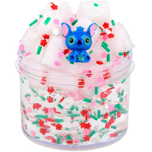 Jelly Cube Clear Crunchy Slime,Non Sticky,Super Soft Sludge Toy,Birthday Gifts for Kids,DIY Crystal Glue Boba Slime Party Favor for Girls & Boysirls & Boys
