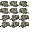 ZffXH 12 pcs Birthday Party Hats Army Cadet Soldier Theme Party hat Favors Halloween Costume Cap