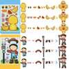 100 Pcs Make a Farm Animal Stickers Sheets Farm Themed Birthday Party Favors Supplies Barnyard Birthday Party Supplies Farm Animal Party Favor for Kids DIY Art and Craft Projects Class Rewards