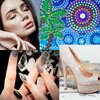 4Pcs Self Adhesive Resin Rhinestones Picker Pencil, Mabor Nail Point Diamond Drill Pen with Pencil Sharpener Gem Pick up Tools for Girls Women Nail DIY Decoration