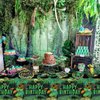 81Pcs Reptile Party Decorations Plates - Including Reptile Birthday Party Decorations Plates Napkins Wildlife Tablecloth for Jungle Safari Lizard Swamp Reptile Birthday Party Supplies, Serve 20