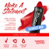 Vivid Red Lipstick - 2 Pack - Bold, Translucent, No Sheen Lip Color With Matte Finish - Makeup and Cosmetics by Splashes & Spills