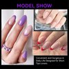 Gelike ec Short Almond Nail Tips: 240PCS Soft Gel Tips for Almond Shaped Full Cover Gel X Nail Tips Pre Etched - PMMA Resin Clear False Nails 10 Sizes