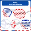 MGparty 12pcs 4th of July Headbands and Glasses for Kids Adults 4th of July Party Favors Supplies Patriotic Accessories Decorations