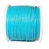 Cords Craft® | 1.5mm Round Leather Cord for Jewelry Making Bracelets Necklaces Hair Accessories Dog Collar Beading Work Hobby and DIY Craft Regular Shiny (Cyan, 21.87 Yards)