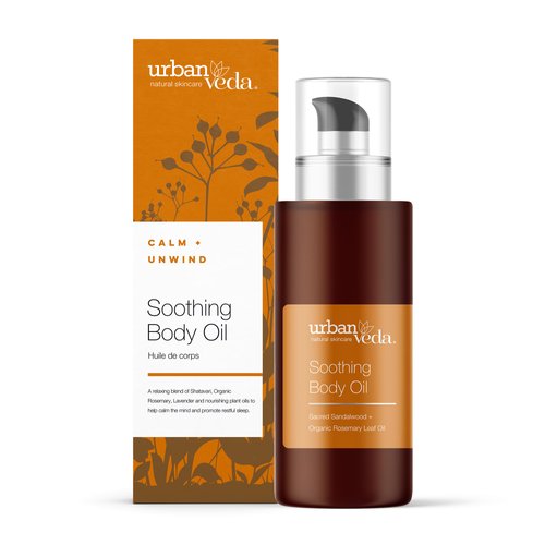 Urban Veda Natural Skincare Soothing Body Oil for Normal and Sensitive Skin 3.3 Fl Oz